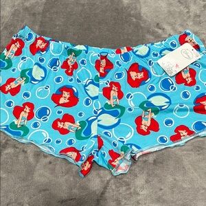 Disney the little mermaid Ariel , sleep wear Shorts NWT
